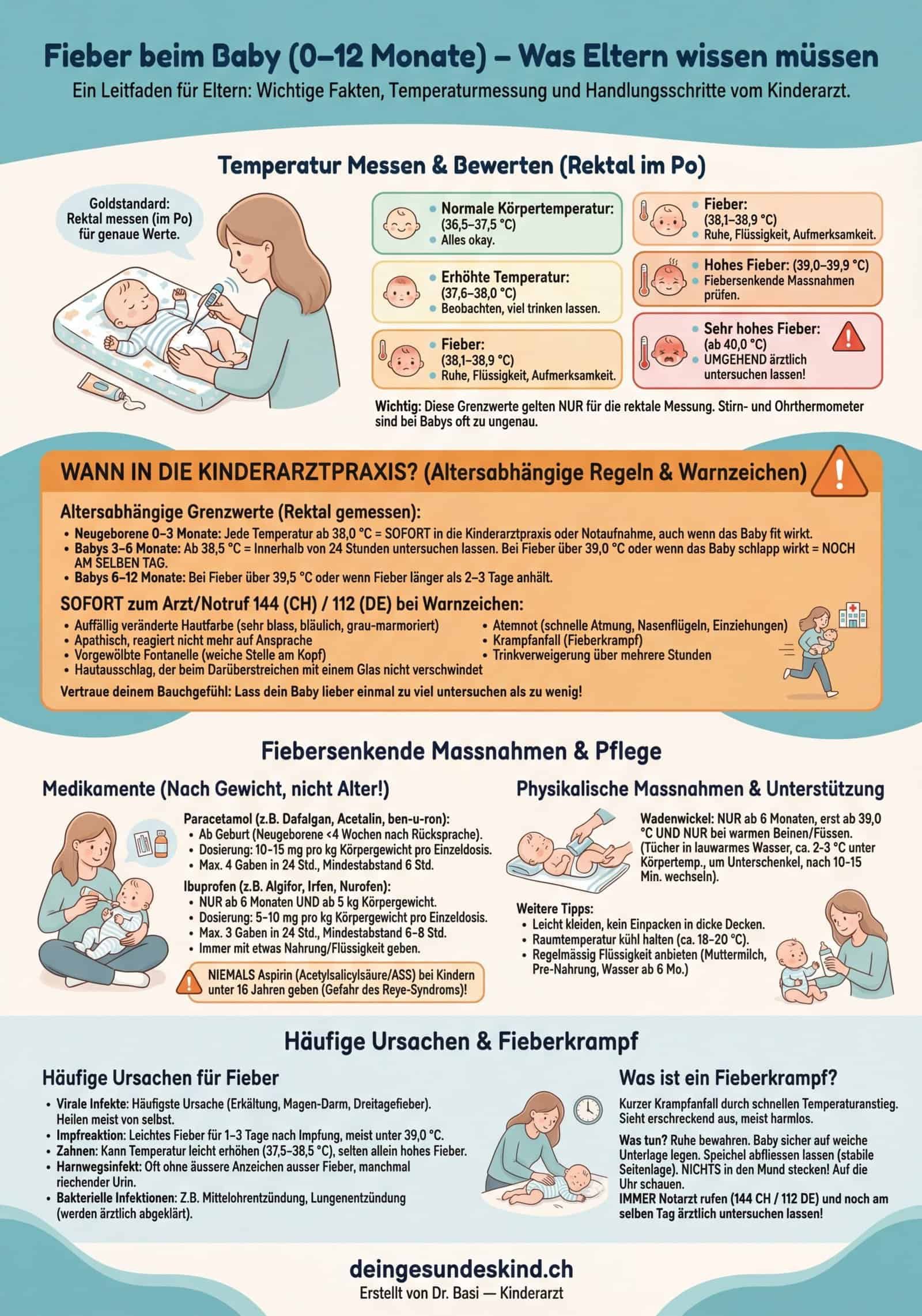 Fieber beim Baby – Was Eltern wissen müssen