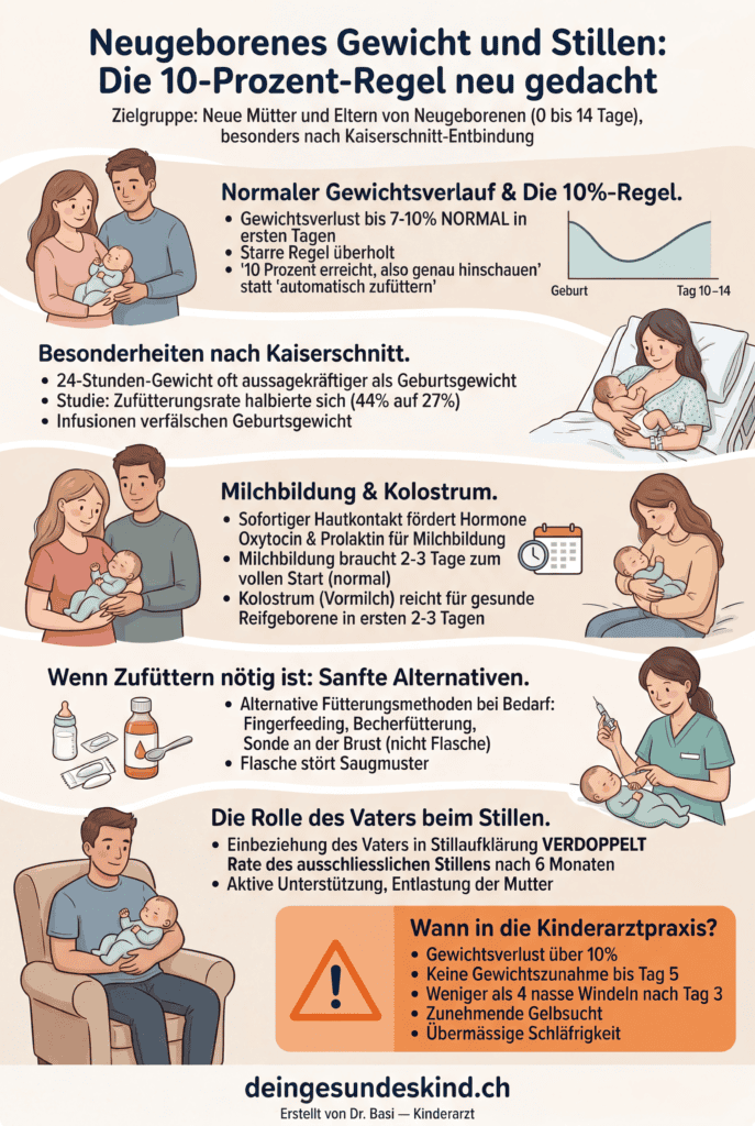 Neugeborenes Gewichtsentwicklung und Stillen, Was Eltern wissen müssen