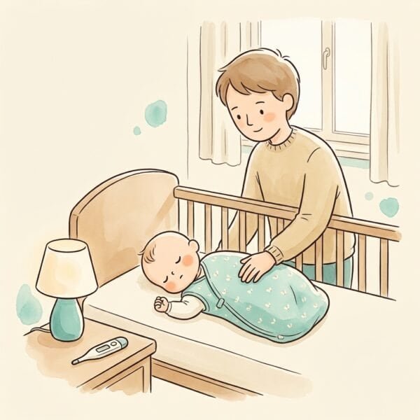 Illustration: Schlaf bei Babys und Kindern – Übersicht