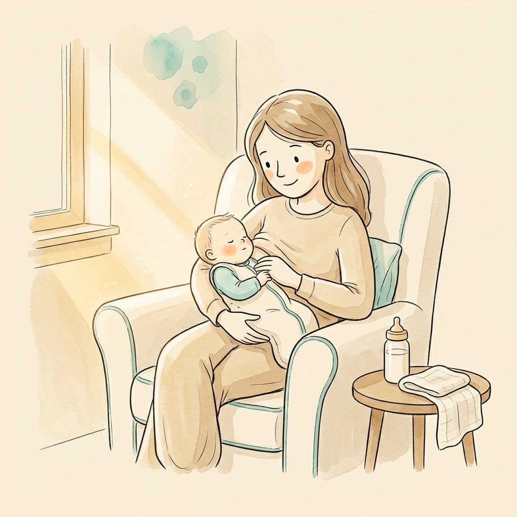 Illustration: Ernährung und Versorgung in der Stillzeit